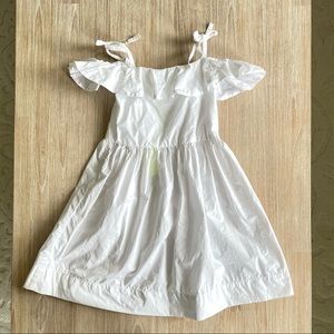 Crewcuts white off shoulder dress size 5